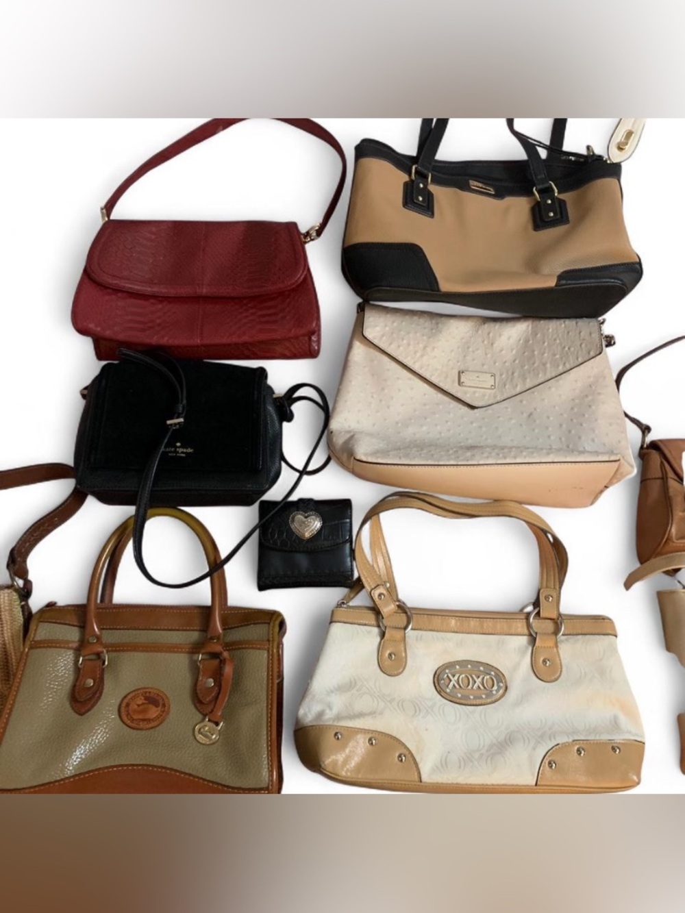 VINTAGE Dooney & Bourke Kate Spade Purse Bundle Lot 11-Pcs Y2K Reseller Box